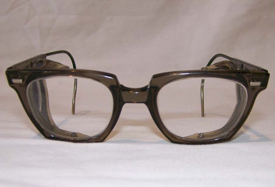 Vtg willson motorcycle screen-side safety eyeglasses