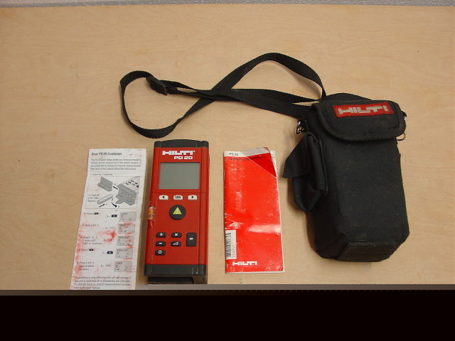 Hilti pd 20 laser range meter w/ case
