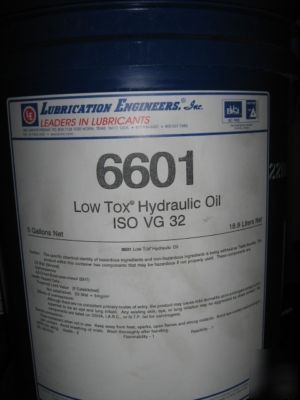 Lubrication engineers 6601 low tox hydraulic oil