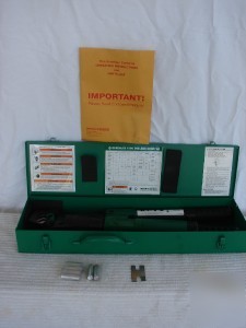 New greenlee 1990 dieless crimping tool - 1000 kcmil