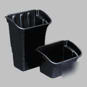 Black refuse bin - 3353-88BK - 3353-88