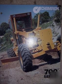 Champion 700 series motor grader color promo snow g