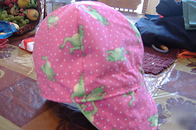 Pink frogs reversible welders welding cap hat 