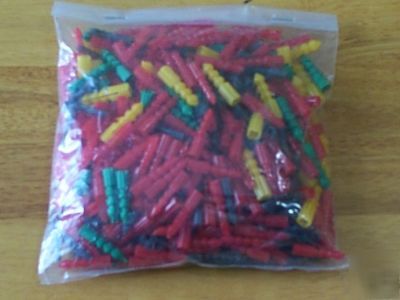 Plastic drywall wall anchor insert assortment 1300+ pcs