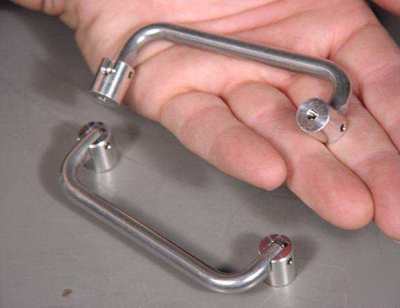 Aluminum folding rack equipment case drawer pull handle