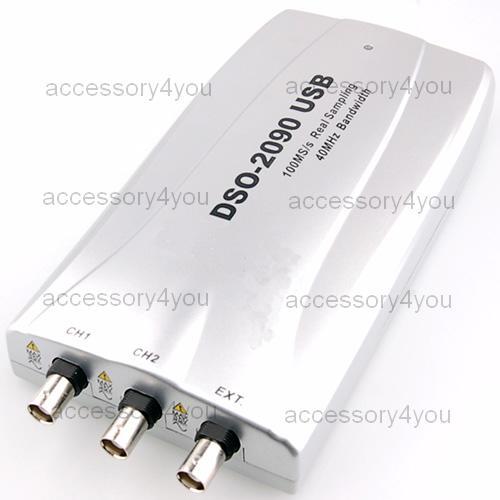 100MSA/s pc usb digital storage oscilloscope dso-2090