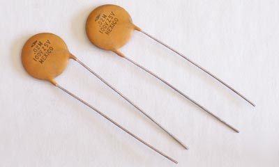 4) crl ceramic disc tone capacitors .02UF 100V nos .02