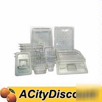 6DZ sixth size polycarbonate notched food pan covers