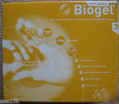 50 biogel non latex 40870 polyisoprene surical gloves