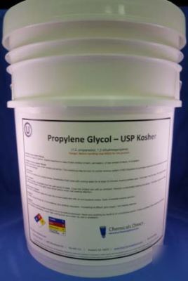 99.9% food grade propylene glycol usp kosher - 5 gallon