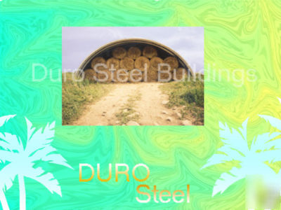 Duro steel farm equipment barn 50X30X19 metal buildings