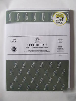 Great papers paper clip letterhead bonus stickers 100CT