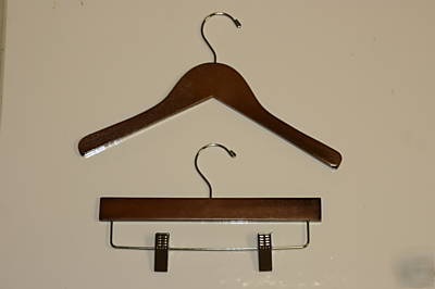 New 85 children's wooden hangers,60 top,25 bottom 