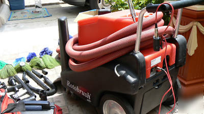 Rotobrush air duct cleaning equipment with rotovision.