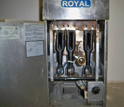 Royal deep fryer, model rft-50 natural gas no 