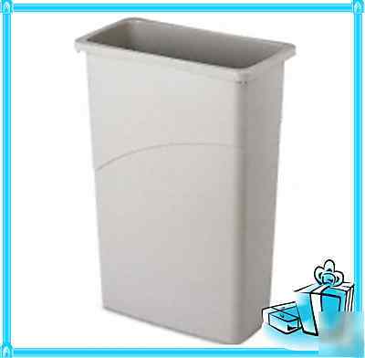 Rubbermaid 23 gal slim jim trash waste container - gray