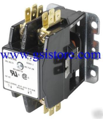 Siemens furnas 45CG20AF 2 pole 20A 120V contactor 