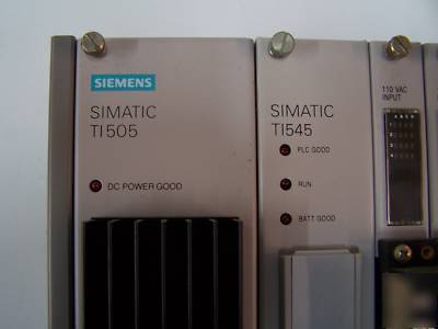 Siemens simatic TI505 plc loaded 16 slots TI545 nice