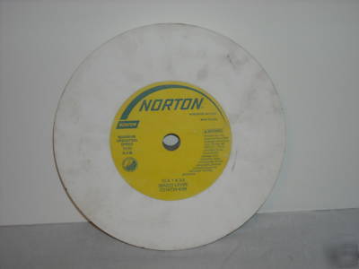 White norton 10X1X3/4 tool room grinding wheel