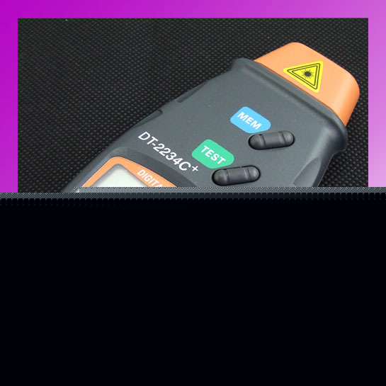 Digital laser photo tachometer non contact rpm tach,205