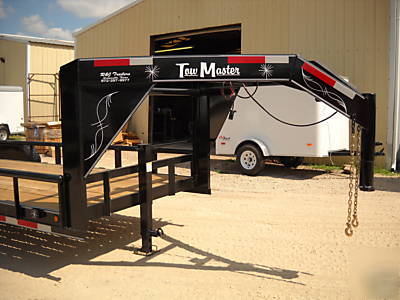 83X20 lowboy equipment gooseneck cargo utility trailer 