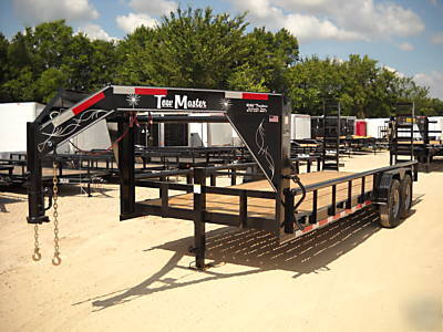 83X20 lowboy equipment gooseneck cargo utility trailer 