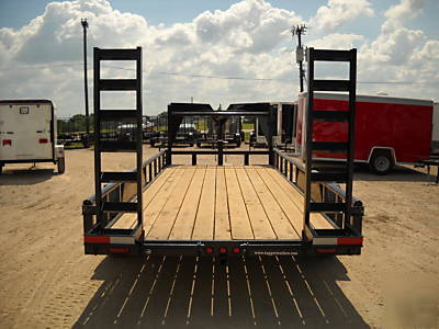 83X20 lowboy equipment gooseneck cargo utility trailer 