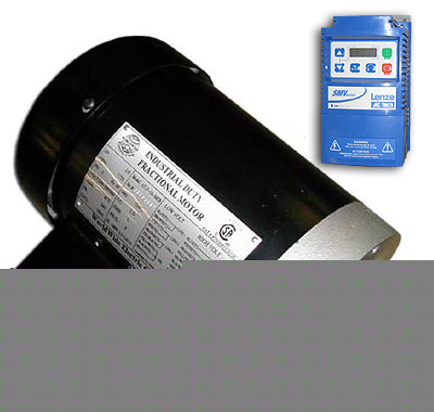 1/2 hp c-face var. motor spdctrl pkg 56C 110V free ship