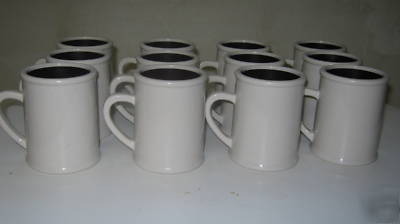 12 continental carlisle 8OZ coffee mugs #8505 stone 