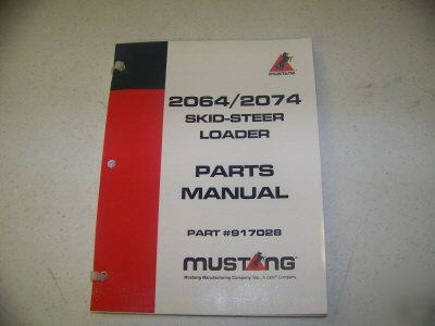 2064/2074 mustang skid-steer loader parts manual