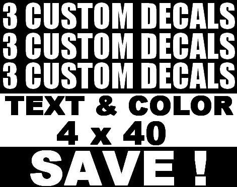 3 custom banner stickers decals decal concession stand