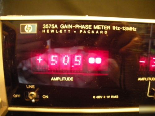 Agilent hp 3575A gain-phase meter 1HZ - 12MHZ