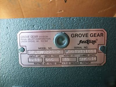 Grovegear -flex-a line model sp bmo 226-2 ratio 40 TO1