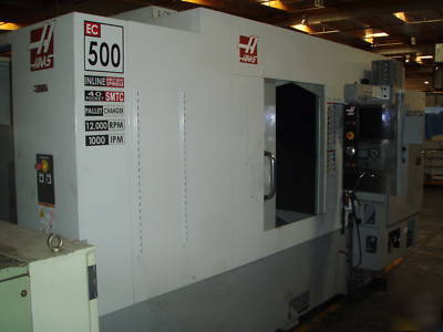 Haas ec-500 hmc 2008, full 4TH axis, rigid tapping