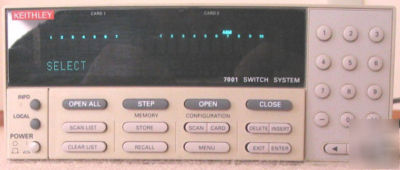 Keithley 7001 switch system + two 7037D cards