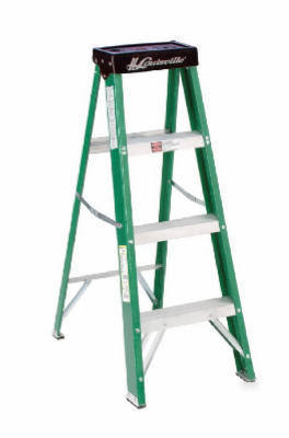 Louisville FS4004 4' fiberglass type ii ladder 225 lbs