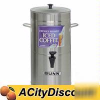New tds-3.5 bunn 3.5 gallon cylinder iced tea dispenser