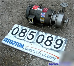 Used: r s corcoran centrifugl pump, model 4000D, 316 st