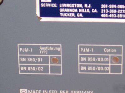 W & g pcm-jitter meter pjm-1 tested & working w/options