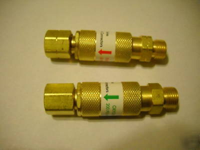 Welding fitting cutting torch quick-coupler - oxy-fuel