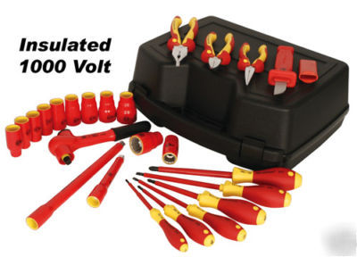Wiha electricians insulated 24 pc metrictool set/31691.