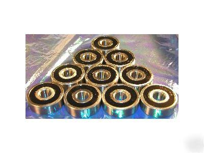 10 bearings 6201-2RS 12X32 double sealed ball bearing