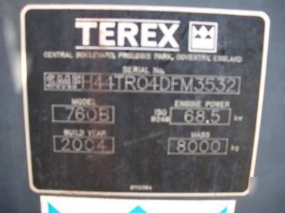 2004 terex front loader tractor 4X4