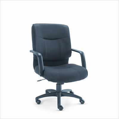 Alera stratus mid-back swivel/tilt chair black