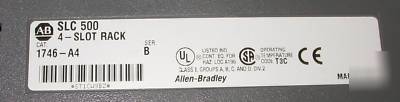 Allen bradley slc 500 1746-A4 rack w/ P2 power supply