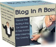 Blog in a box with templates.write your own blog