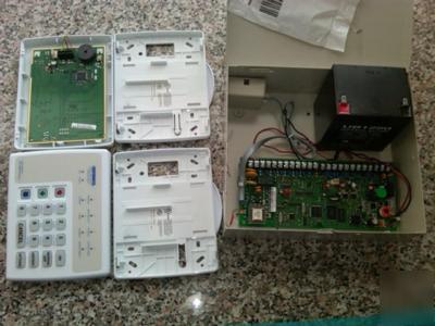 Brinks security system key pad control panel box battry