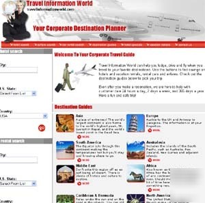 Cool online travel agency website + free hosting