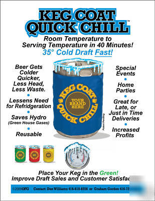 Keg coat quick chill wrap cooler draft beer kegerator