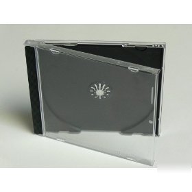 New 10 black single standard cd dvd jewel case 